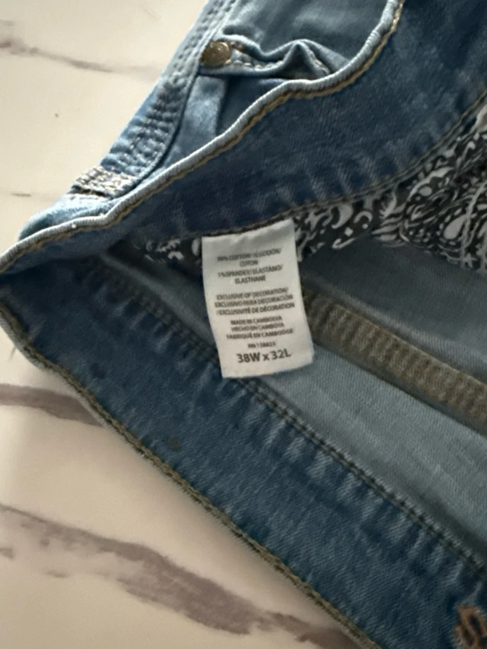 Slim Straight Jeans in Light Blue - Men